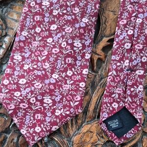 J.CREW Silk Floral Tie Red Pink